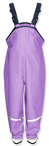 Playshoes Matschhose Regenlatzhose Ungefüttert Unisex Kinder Wind- und wasserdichte Regenhose Regenbekleidung, flieder, 104