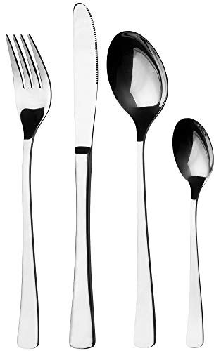 GRÄWE Besteckset für 6 Personen aus Edelstahl, Tafelbesteck Set 24-teilig, nickelfrei, rostfrei, handpoliert, spülmaschinengeeignet - Serie Würzburg