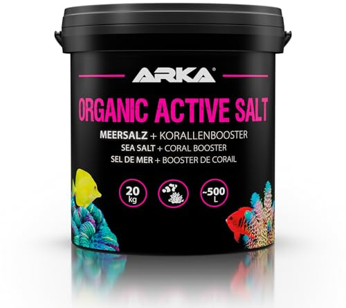 MICROBE-LIFT Organic Active – havssalt för färgglada koraller och förbättrad tillväxt, 20 kg