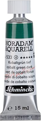 Schmincke - HORADAM® AQUARELL - finest artists' watercolours, deep cobalt green - 15 ml