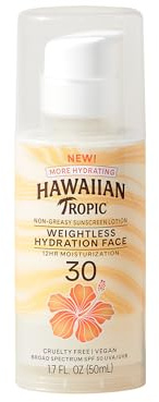 Hawaiian Tropic Silk Hydration Face Lotion SPF 30, 1.7 Ounce