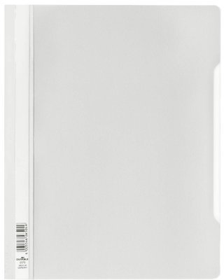 Durable Schnellhefter mit transparentem Deckel, überbreit, 50 Stück, weiß, 257002