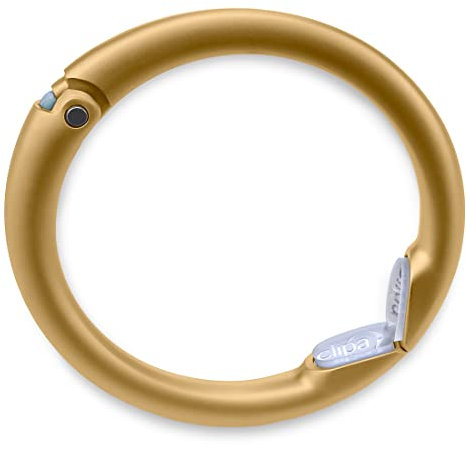 Clipa 2 – Handväska klädhängare, polerad hematit i en stark krok – stänger i en ring, matta guld (guld) – 1273