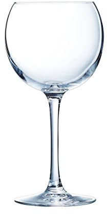 Chef&Sommelier - Lot de 6 Verres à Pied Cabernet Ballon en Cristallin - Verres de Dégustation Sobres et Élégants - Résistance Hors Norme - Transparence Absolue - Verres à Vins et Cocktails de 35 cl