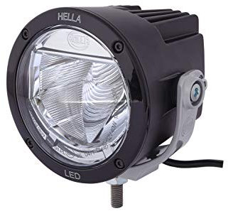 HELLA 1F0 012 206-011 LED-Fernscheinwerfer - Luminator X LED - 12/24V - rund - Referenzzahl: 37.5 - geschraubt - glasklare Streuscheibe - Lichtscheibenfarbe: glasklar - Kabel: 3000mm - links/rechts