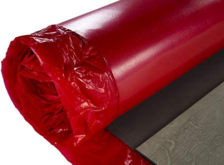 Nostra Trittschalldämmung Stärke 1,5mm - geeignet für Laminat, Vinyl & Parkett, rutschfeste Oberfläche inkl. Dampfbremse, Fußbodenheizung kompatibel - (60 Quadratmeter) Klebevinyl Trittschall LVT