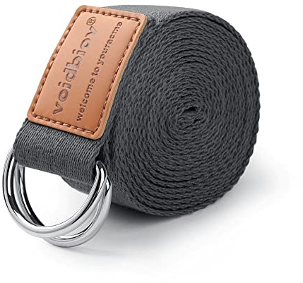 voidbiov D-Ring-Schnalle Yoga-Gurt, Strapazierfähiger BaumwolleVerstellbarer Gürtel, Perfekt Für Haltungen Verbesserung der Flexibilität und Physiotherapie