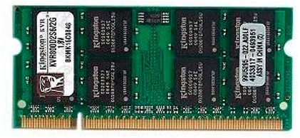 Kingston ValueRAM KVR800D2S6/2G 2GB DDR2 RAM 800MHz PC2-6400 200-Pin Laptop SODIMM