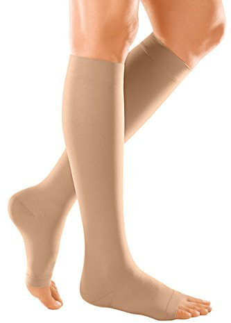 medi Duomed Soft (BS CCL 2) Compression Stockings Below Knee Open Toe Beige Medium