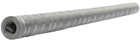 Schellenberg 58200 Alu-Fliegengitter, Insektenschutz aus Aluminium 100 x 120 cm, Rolle zum selbst zuschneiden
