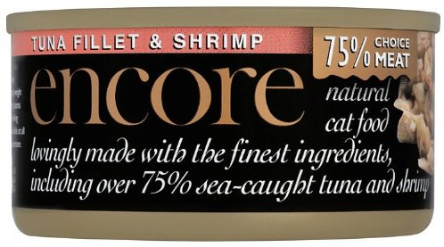 Encore Tuna and Shrimp Natural Cat Food 70 g (Pack of 9)