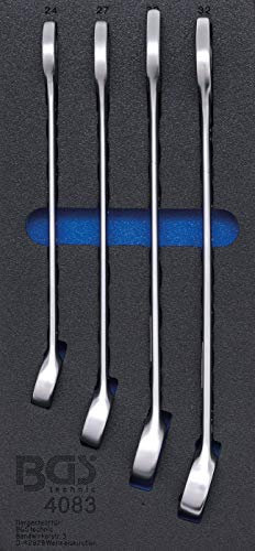 BGS 4083 | Bandeja para carro 1/3: Juego de llaves combinadas | 24-32 mm | 4 piezas