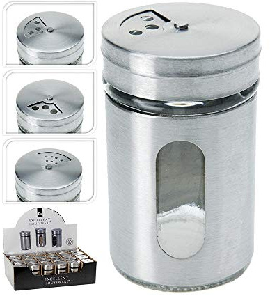 Tienda de comestibles metalico con diferentes tipos de espolvoreador