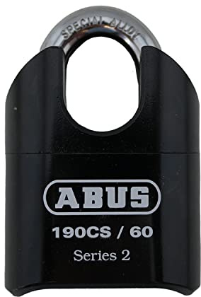 ABUS 190CS/60 High Security Solid Steel Combination Padlock, Closed Shackle