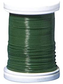 Rayher Alambre floristería verde, hierro, 0,3 mm ø, bobina 100 m, manualidades, 2425213