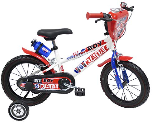 RT Skate - Bicicletta per Bambini, Telaio E Forcella in acciaio, 2 Freni A Pinza, Multicolore, Misura 14