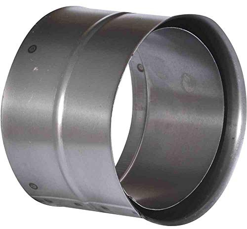 FireFix R150/WD Doublure murale double pour tuyaux de poêles/cheminées de 2 mm d'épaisseur 150 mm de diamètre, non laquée