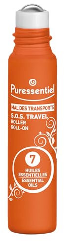Puressentiel - Bien Être - Roller Mal des Transports aux 7 Huiles Essentielles - Aide à prévenir et lutter contre les désagréments liés aux transports (voiture, avion, bateau) - 5 ml