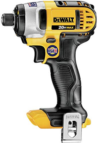 DEWALT 20V MAX* Impact Driver, 1/4-Inch, Tool Only (DCF885B), Yellow