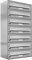 AL Briefkastensysteme 7er Briefkastenanlage Edelstahl, Premium Briefkasten DIN A4, 7 Fach Postkasten modern Aufputz