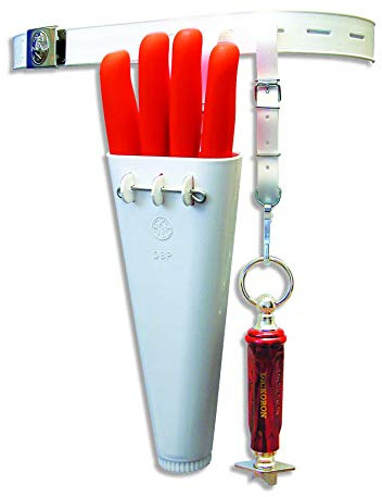 F. DICK Fodero con cintura per 4 coltelli e gancio per l'acciaino