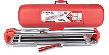 RUBI | Cortadora de Azulejos Manual para el Corte Profesional de Baldosa Cerámica y Ocasional de Gres Porcelánico | Cortador de Baldosas de hasta 51 cm | STAR-51 CON MALETA