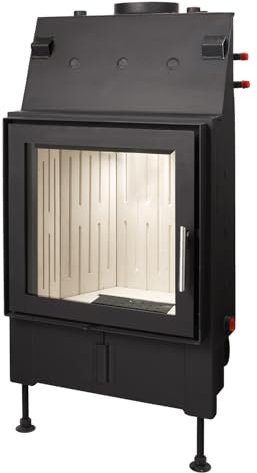 Schmitzker 601635 Kamineinsatz wasserführend No4 mit Stahlrahmen 15 KW/A+