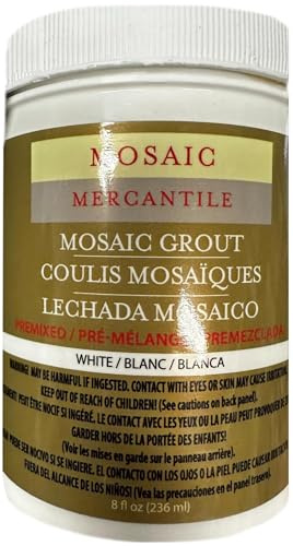 Mosaic Mercantile Premix Grout, 8-Ounce, White