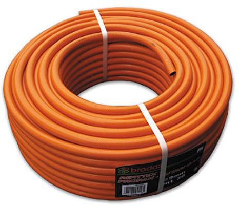 Bradas pb92525 Tuyau de Gaz Propane 9 x 2,5 mm, Orange, 20 x 20 x 10 cm