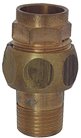 Cornat Soldadura de rosca exterior, 1, 1 manguito, sellado cónico, a 22 mm, B 3/4zoll, 1 pieza, rotguss, t5341g2234