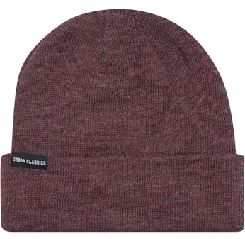 Urban Classics unisex - vuxen Stickad mössa Basic Flap Beanie