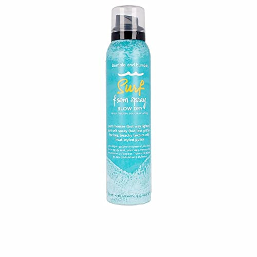 Bumble and bumble. Surf Foam Spray Blow Dry Hair Lightweight Mousse | Adds Texture + Hold | Wavy, Straight, 4 Ounce