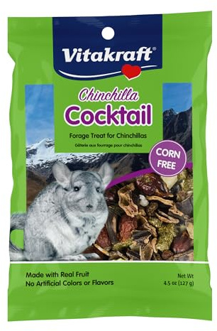 Vitakraft Cocktail Mixed Fruit Chinchilla Treat, 4.5 oz