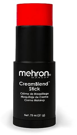 Mehron Creamblend Stick Makeup - Really Bright Red (0.75 Oz)