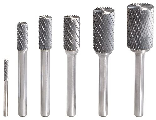 KS Tools 515.3233 HM Zylinder-Frässtift Form A mit Stirnverzahnung, 8mm, Farbe