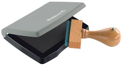 Pelikan 337733 5x7 cm - Cuscino per timbro, colore: Nero