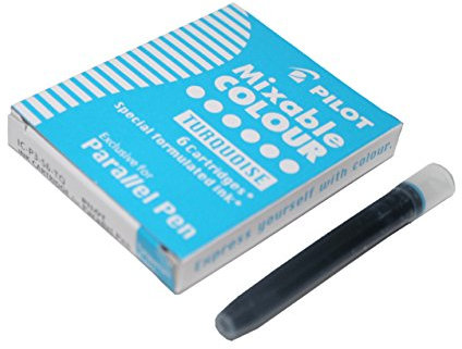 PILOT - PILOT Cartouche d'encre pour stylo Parallel Pen, turquoise