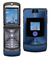 Motorola V3i RAZR Unlocked Handy, Blau