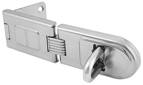 Master Lock 720EURD Heavy Duty Outdoor Door Padlock Single Hinge Hasp, 16 x 4,5 cm