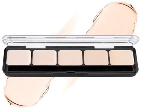 Graftobian Ultra HD Foundation Palette - Glamour Crème | Graftobian | 30255 | High Definition Crème Foundation Palette | 5 Well | (Cruelty Free & Safe for Sensitive Skin)