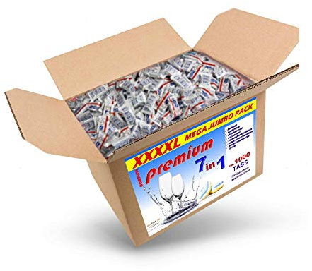 RedFOX24 Spülmaschinen Bruchtabs - Geschirrspültabs - Spülmaschinenreiniger - mit 7 verschiedenen Funktionen - in einem 18 KG Karton erhältlich