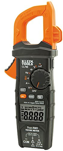 Klein CL700 AC Auto-Ranging LOZ Digital Clamp Meter, Orange