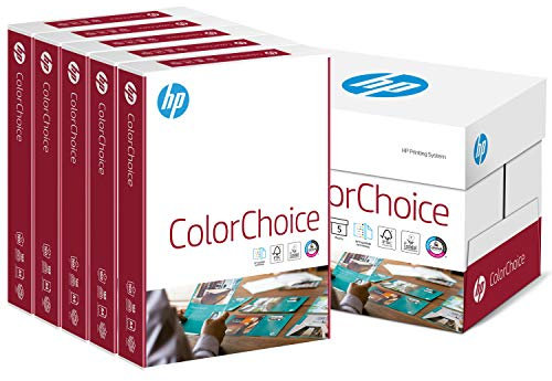 Hewlett-Packard Farblaserpapier, Druckerpapier Colorchoice CHewlett-Packard754 - 160 g DIN-A4, 1250 Blatt (5x250), weiß