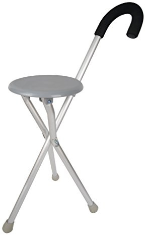 Walking Seat and Cane in One