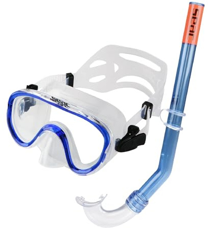 Seac Set Marina SLT, Kit de Snorkeling para niños, máscara y Tubo