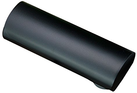 EZESO Étui à lunettes rigide fin en aluminium avec ouverture latérale - Noir - Dimensions : environ 15,3 x 5,5 x 3 cm, Noir, Approx 15.3 x 5.5 x 3cm