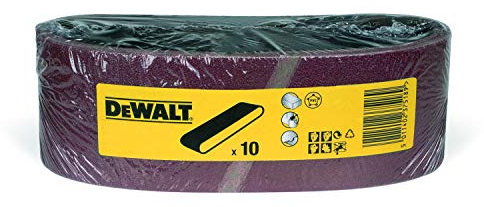 DEWALT Abrasif pour ponceuses a bande - multi-usages 75x533mm grain 150 10 pièces DT3305-QZ