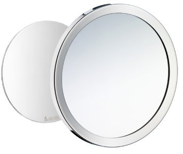 SMEDBO Konturenspiegel/Schminkspiegel selbstklebend/magnetisch, Chrom poliert