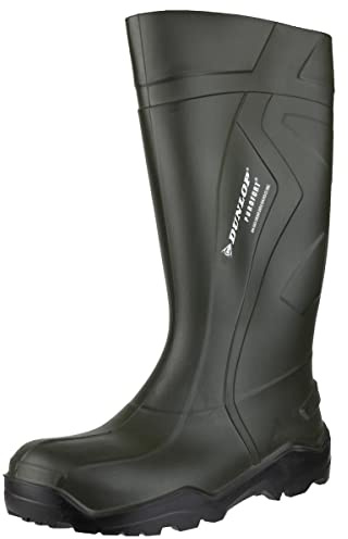DUNLOP Protective Footwear, D760933, Purofort+ Full Safety, Vert Foncé/Rouge, Taille 39 EU