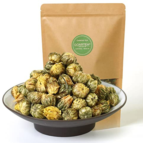 GOARTEA Chrysanthemum Tea - 250g / 8.8oz Premium Grade - Natural Dried Fetal Chrysanthemum Flower Herbal Tea Loose Leaf - Tai Ju Floral - Caffeine Free